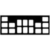 Patterson® Film Mount Charts – 25 Series Plastic, Open Window, 100/Pkg - 25-0185