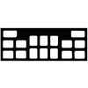 Patterson® Film Mount Charts - 25 Series Plastic, Open Window, 100/Pkg - 25-0163