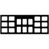 Patterson® Film Mount Charts – 30 Series Graytone, Open Window, 100/Pkg - 30-6180