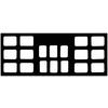 Patterson® Film Mount Charts – 30 Series Graytone, Open Window, 100/Pkg - Nofold 30-6182