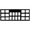 Patterson® Film Mount Charts – 30 Series Graytone, Open Window, 100/Pkg - Nofold 30-6200