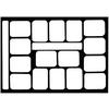Patterson® Film Mount Charts – EZ-View Masked X-ray Mounts, Black - 21-8162