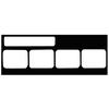 Patterson® Film Mount Charts – EZ-View Masked X-ray Mounts, Black - 21-6040