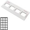 Film Mount Charts - Eezeemount®, Series 10, Paperboard, 100/Pkg - Xray Mount 10 Series Cardboard, Size 2, 20VBW