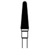 NTI® Universal Cutters – Spiral Fine Cross Cut, HP, 1.75" Shank Length, Purple - Round End Taper, Size #UC079SPF, 14 mm Head Length, 4.0 mm Diameter