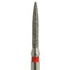 Diamond Instruments – FG, Fine, Red, Flame, Point End - 862F-012-FG, 1.2 mm Head Diameter, 8.0 mm Head Length, 5/Pkg