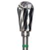 Lab Bur Carbide Cutters – G, Plain Cut, Coarse, HP, 1/Pkg - Size 77G, 7.0 mm Diameter