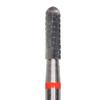 Tungsten Carbide Cutters – FQ – Cross Cut Fine, Red Ring - Cylinder, Round End – HM 129FQ-023, HP, 2.3 mm Diameter, 8.0 mm Head Length