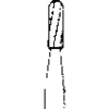 Standard Operatory Carbide Burs – FG - Straight Fissure Round End Crosscut, # 1558, 1.2 mm Diameter, 3.8 mm Length, 100/Pkg
