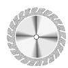 NTI® Serrated Diamond Discs – HP, Double Sided, 1/Pkg - Medium, Gray, # 365, 22.00 mm Diameter, 0.15 mm Thickness