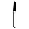 Solo Diamond™ Single-Use Diamond Burs – FGSS, 25/Pkg - Coarse, Green, Taper Round End, # 855S, 1.6 mm Major/1.1 mm Minor Diameter, 6.0 mm Length