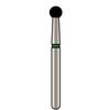 Alpen® x1 Single Use Diamond Burs – FG, Coarse, Green, 25/Pkg - Ball, # 801, 2.3 mm Diameter, 2.0 mm Length