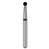 Alpen® x1 Single Use Diamond Burs – FG, Coarse, Green, 25/Pkg - Ball, # 801, 1.6 mm Diameter, 1.4 mm Length
