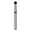 Alpen® x1 Single Use Diamond Burs – FG, Coarse, Green, 25/Pkg - Ball, # 801, 1.8 mm Diameter, 1.6 mm Length