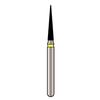 Alpen® x1 Single Use Diamond Burs – FG, 25/Pkg - Extra Fine, Yellow, Cone Pointed End, # 858, 0.8 mm Diameter, 3.0 mm Length