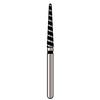 Alpen® x1 TurboCut™ Single Use Diamond Burs – FG, Super Coarse, Black, 25/Pkg - Tapered Long Round End, # 856L, 1.8 mm Diameter, 11.0 mm Length