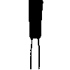 Robot® Point Diamond Burs – FG - Medium, White, Inverted Cone, # 226, 2.4 mm Diameter, 7.0 mm Length