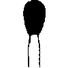 Robot® Point Diamond Burs – FG, 6/Pkg - Medium, White, Pear, # 237, 3.3 mm Diameter, 5.0 mm Length