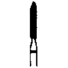 Robot® Point Diamond Burs – FG, 6/Pkg - Coarse, Green, Cylinder Round End, # 289, 1.5 mm Diameter, 8.0 mm Length
