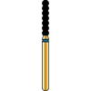 Alpen® Multi Use Diamond Burs – FG, Cylinder - Coarse, Blue, Striated Cylinder, # 6052, 1.8  mm Diameter, 8.0  mm Length, 5/Pkg