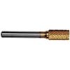 Patterson® Gold Titanium Nitride Lab Burs – Lathe, 1/Pkg - Cylinder, # E, 9.525 mm Diameter, 19.050 mm Length