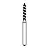 NTI® Turbo Diamond Burs – FG, Super Coarse, Black, 5/Pkg - Cylinder Beveled End, # SC885-T, 1.2 mm Diameter, 8.0 mm Length