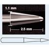Fissurotomy® Preparation and Exploration Burs – FG, Tapered Fissure, 10/Pkg - # 18010, 1.1 mm Diameter, 2.5 mm Length