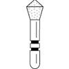 Two Striper® Skooter™ Diamond Burs – FGSS, 5/Pkg - Medium, Blue, Cone Point End, # T1 S, 2.8 mm Diameter