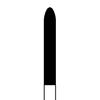 NTI® Universal Cutters – Superfine Cross Cut, HP, 1.75" Shank Length, Yellow - Cylinder Round End, # 295, 2.3 mm Diameter, 16.0 mm Length