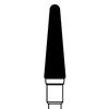 NTI® Universal Cutters – Fine Straight Blade Cross Cut, HP, 1.75" Shank Length, Triple Purple - Round End Taper, Size #UC079FST, 14 mm Head Length, 4.0 mm Diameter