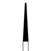NTI® Universal Cutters – Superfine Cross Cut, HP, 1.75" Shank Length, Yellow - Tapered Flat End, # 257, 2.3 mm Diameter, 17.0 mm Length