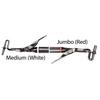 Patterson® Amalgam Carriers - Steel/Delrin, Double End - Steel, Medium/Jumbo, White/Red