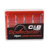Alpen® Speedster™ C&B Prep Carbide Burs – FG, 5/Pkg - Modified Tapered Flat End, # 847, 1.2 mm Diameter