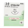 ETHILON™ Nylon Black Monofilament Sutures Nonabsorbable – Reverse Cutting, 3/8 Circle, 18", 12/Pkg