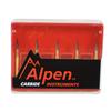 Fraises au carbure pour taille et finition Alpen® – FG, cône, 12 cannelures, bout pointu, 5/emb.