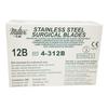 Surgical Blades – Stainless Steel, Sterile, 100/Box