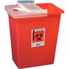 SharpSafety™ Large Volume Sharps Containers – 8 Gallon, Red, Hinged Lid 