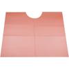 Contour Neck Patient Bibs - Mauve, 3 Ply with 1 Ply Poly, 18" x 22"