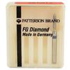 Patterson® Diamond Instruments – FG, Cone - Medium, Blue, Cone Round End, # 867-012, 1.2 mm Diameter