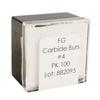 Tungsten Carbide Burs – HM 1 Round FG, 100/Pkg - # 4, 1.4 mm Diameter
