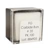 Tungsten Carbide Burs – HM 2 Inverted Cone FG, 100/Pkg - Size #35, 1.0 mm Diameter