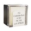 Tungsten Carbide Burs – HM 7 Pear FG, 100/Pkg - Size #330, 1.8 mm Diameter