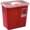 Multipurpose Sharps Containers with Rotor Opening Lid - Multi-Purpose Sharps Containers – 2 Gallon, Red