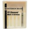 Patterson® Diamond Bur Instruments – FG Standard, 1/Pkg - Coarse, Green, Cylinder Flat End, # 835, 1.2 mm Diameter