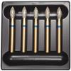 Patterson® Ultrasharp Diamond Burs – FG Standard, 5/Pkg - Medium, Football, # 368, 2.3 mm Diameter, 5.4 mm Length