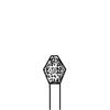 Classique™ Diamond Burs – FG, Coarse - Barrel Round End, # 811, 3.3 mm Diameter, 5/Pkg