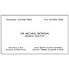 Standard Business & Appointment Cards, Personalized, 3-1/2" W x 2" H, 500/Pkg
