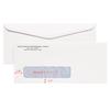 Single Window Envelopes – Self-Seal, Security-Lined, White, Personalized, 8-7/8" W x 3-7/8" H, 500/Pkg