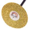 Diamond Discs Goldies®, 2.35 mm Shank Length, Ultra Fine, 220 mm Diameter, 1/Pkg - # 2653, Superflex, Full-Surface Double-Side, .3 mm Thickness