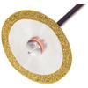 Diamond Discs Goldies®, 2.35 mm Shank Length, Ultra Fine, 220 mm Diameter, 1/Pkg - # 2651, Superflex, Wrap-Around Double-Side, .15 mm Thickness